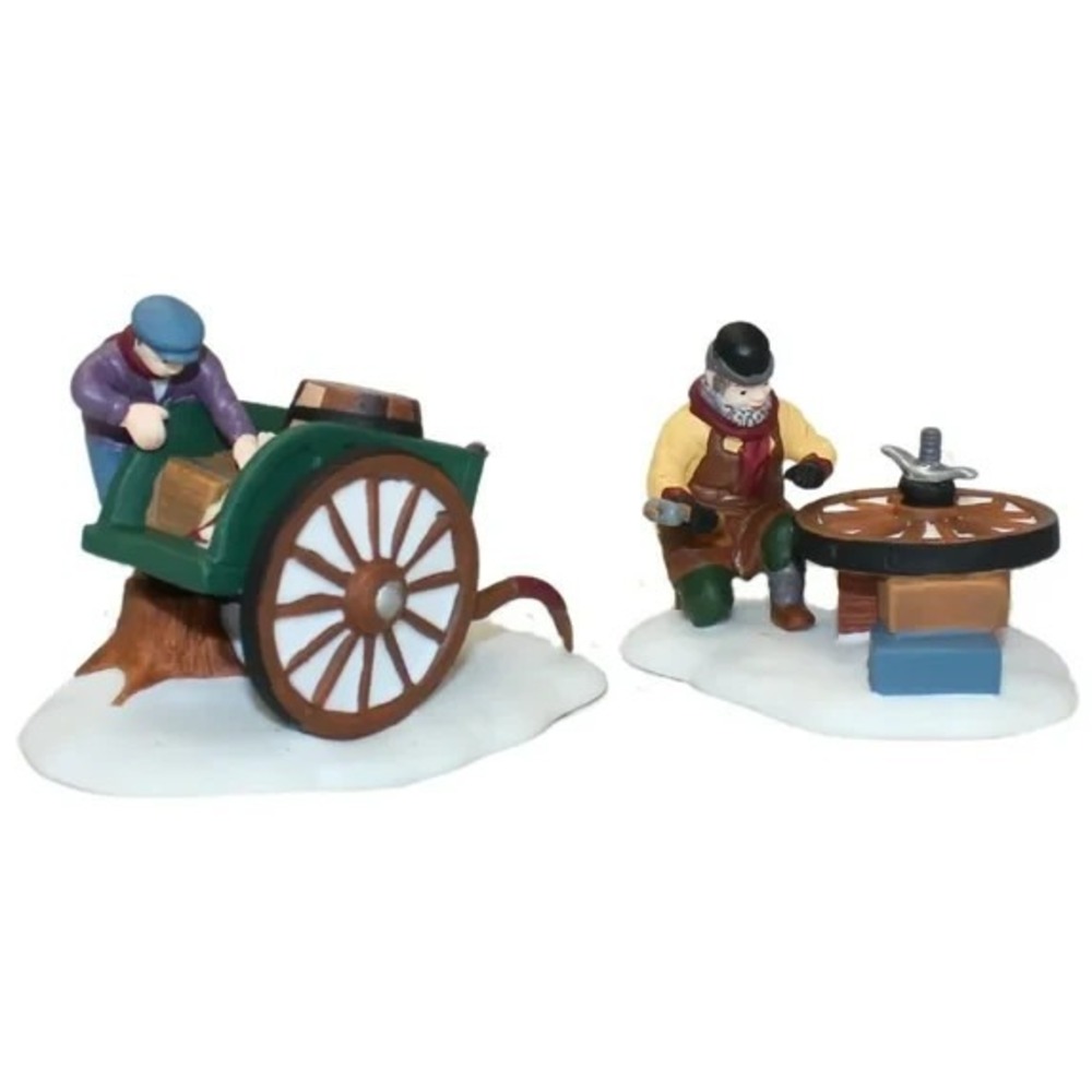 DEPT 56 HERITAGE VILLAGE COLLECTION C BRADFORD WHEELWRIGHT & SON  - RETIRED